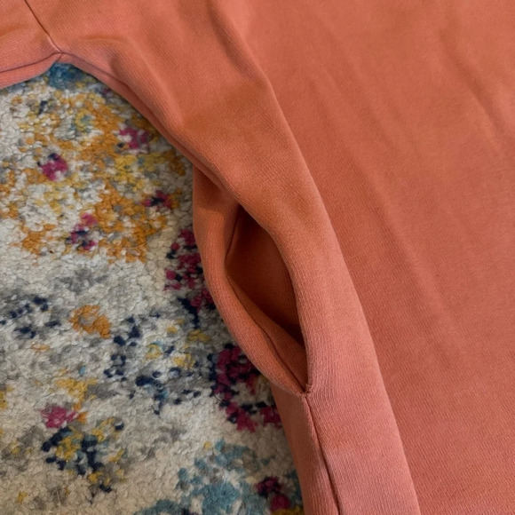 Elegantees Orange Women’s Hooded Sweater Tunic 100% Cotton Size Small - Picture 13 of 14